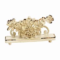 подставка для визиток pewter flower белая в Архангельске