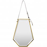 зеркало на ремне золотое шестиугольное 50х67 см в Архангельске