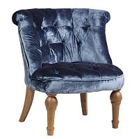 кресло sophie tufted синее в Архангельске