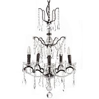 люстра maria theresa grande 5 lamps чёрная, прозрачная в Архангельске