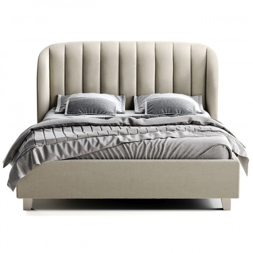 кровать двуспальная 180х200 серая tulip в Архангельске