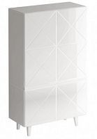 шкаф kristal с узором белый в Архангельске