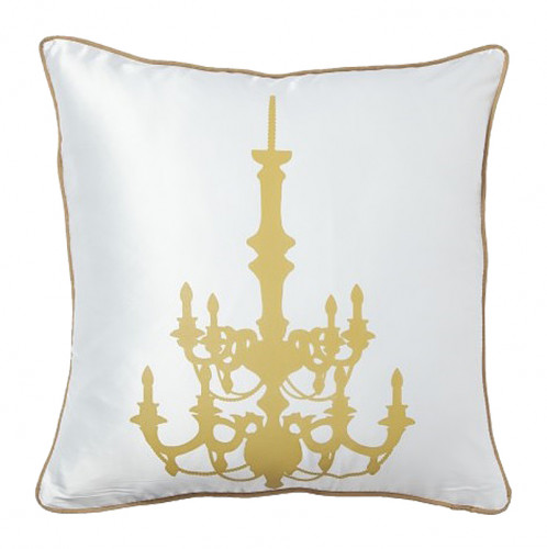 подушка с золотым канделябром chandelier white в Архангельске