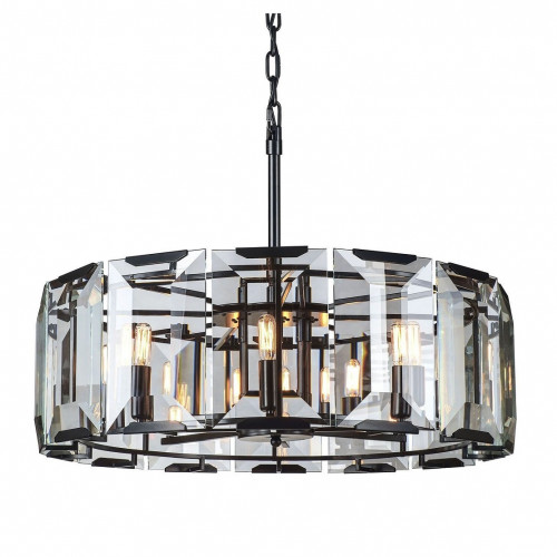 люстра harlow round d75 черное основание, прозрачное стекло в Архангельске