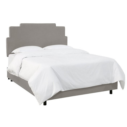 кровать двуспальная 180х200 серая paxton gray linen в Архангельске