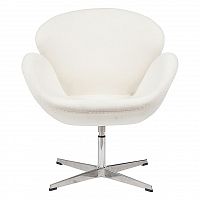 кресло swan chair белое в Архангельске