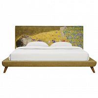 кровать двуспальная 160х200 желтая the kiss в Архангельске