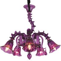 подвесная люстра arte lamp corno a8023lm-5cc фиолетовая в Архангельске
