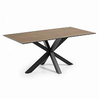 стол arya 180x100 черный, фарфоровый corten c409k10 от la forma (ex julia grup) в Архангельске