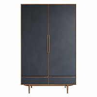 шкаф двустворчатый bruni black с двумя ящиками в Архангельске