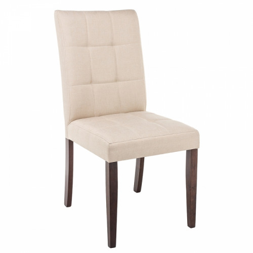 стул деревянный madina dark walnut / fabric cream в Архангельске