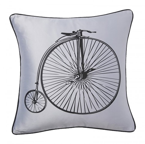 подушка с ретро-велосипедом retro bicycle grey в Архангельске