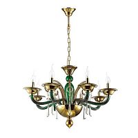 дизайнерская подвесная люстра odeon light rocca 3926/8 золото в Архангельске