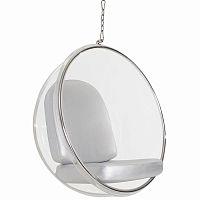 кресло eero aarnio style bubble chair серое в Архангельске