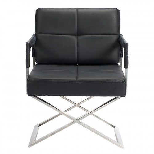 кресло aster x chair кожа черное в Архангельске