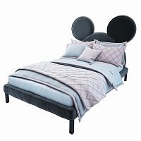 кровать двуспальная 180х200 серая mickey mouse в Архангельске