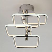 потолочная светодиодная люстра eurosvet spencer 90067/4 хром в Архангельске