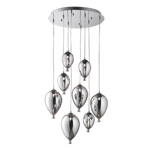 подвесная люстра ideal lux clown sp8 cromo в Архангельске