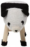 kare design пуф panda, коллекция "панда" 40*35*27, полиэстер, полиуретан, сосна, белый в Архангельске