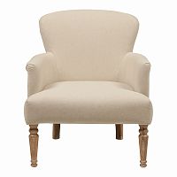 кресло мягкое с подлокотниками бежевое balloon armchair в Архангельске