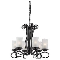 подвесная люстра arte lamp scroll a7915lm-6bk в Архангельске