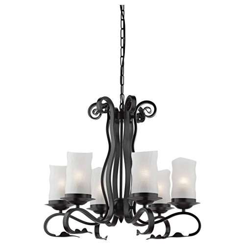 подвесная люстра arte lamp scroll a7915lm-6bk в Архангельске