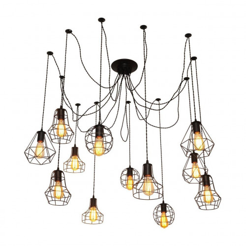 подвесная люстра arte lamp a4051sp-12bk в Архангельске