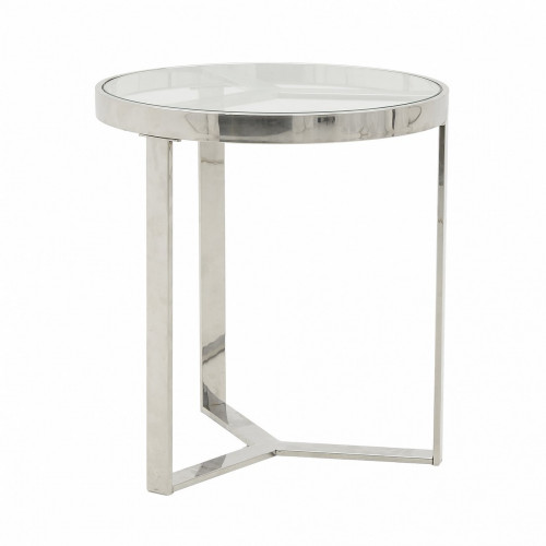 стол silver glass small серебристый, прозрачный в Архангельске