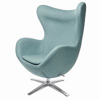 кресло egg chair светло-голубое в Архангельске