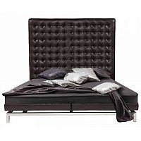 кровать двуспальная 180х200 коричневая из экокожи boss bed в Архангельске
