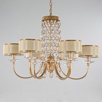 подвесная люстра newport 2906/c бежевая в Архангельске