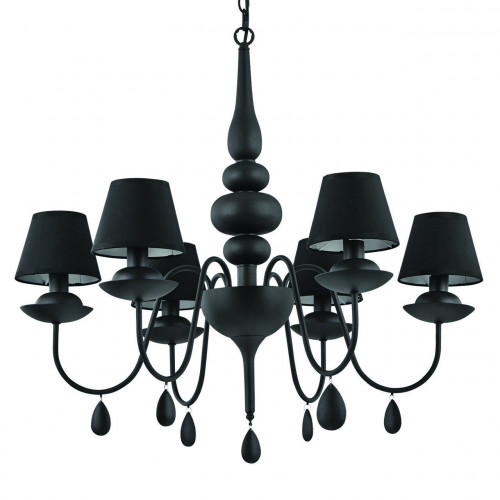 подвесная люстра ideal lux blanche sp6 nero в Архангельске