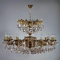 подвесная люстра ambiente leon 2128/16 pb tear drop бронза в Архангельске