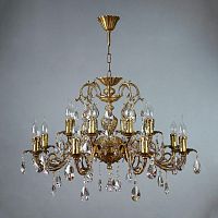 подвесная люстра ambiente alicante 8888/8+8 ab tear drop бронза в Архангельске
