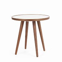 стол кофейный sputnik white and brown коичневый в Архангельске