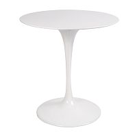 стол eero saarinen style tulip table top mdf d70 глянцевый белый в Архангельске