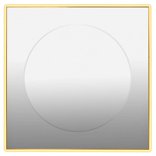 зеркало золотое квадратное 80х80 см с центральной круглой вставкой в Архангельске