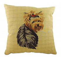 подушка с фото йоркширского терьера yorkie sitting в Архангельске