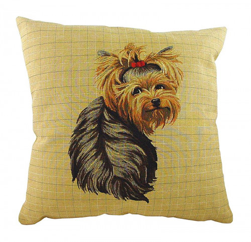 подушка с фото йоркширского терьера yorkie sitting в Архангельске