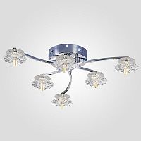 потолочная люстра eurosvet 80106/6 хром в Архангельске