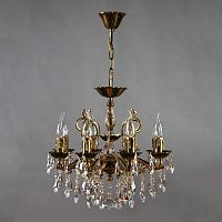 подвесная люстра ambiente leon 2128/8 pb tear drop бронза в Архангельске