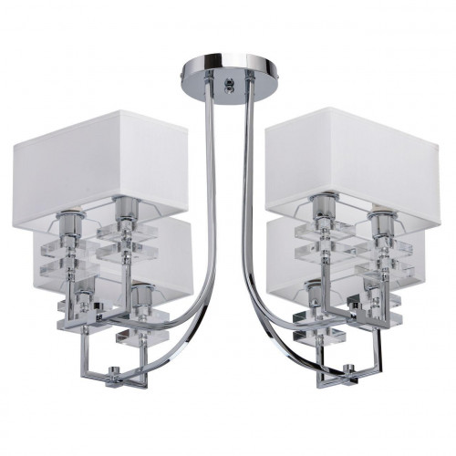 потолочная люстра mw-light прато 1 101010708 белая в Архангельске