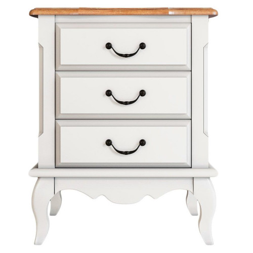 прикроватная тумба leontina на три ящика бежевая в Архангельске