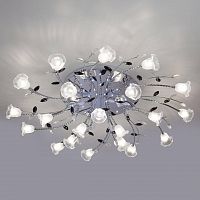 потолочная светодиодная люстра eurosvet florescence 80114/21 хром/белый в Архангельске