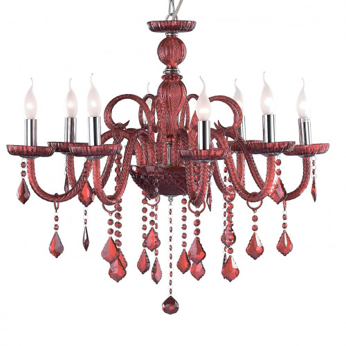 подвесная люстра ideal lux giudecca sp8 rosso в Архангельске