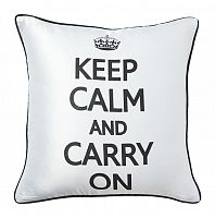 подушка с надписью keep calm and carry on в Архангельске