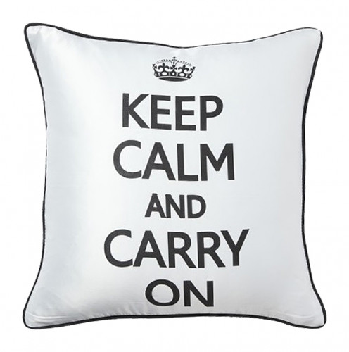 подушка с надписью keep calm and carry on в Архангельске