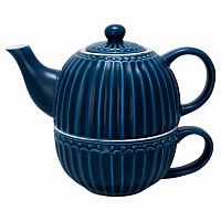 чайник с чашкой alice dark blue в Архангельске