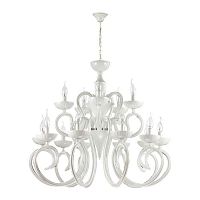 подвесная люстра odeon light zefiro 3932/15 белая в Архангельске