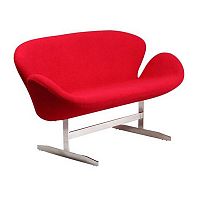 диван swan sofa прямой красный в Архангельске